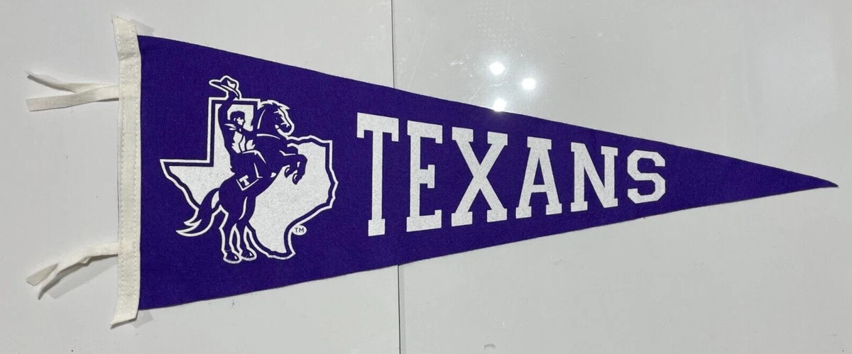 TEXANS COLLEGE COLLEGIATE PACIFIC VINTAGE STYLE WOOL FELT PENNANT NEW/MINT | eBay US