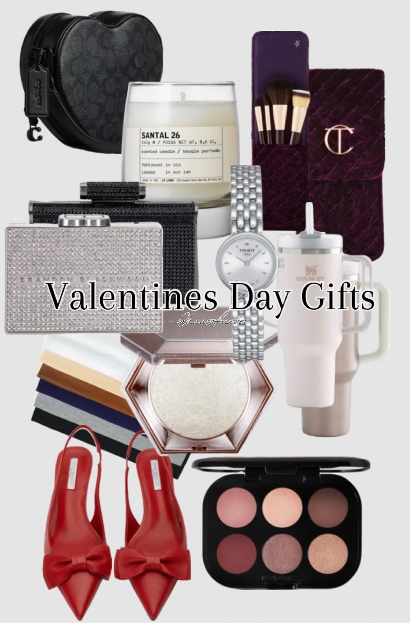 Valentines Day Gifts to say out loud by his phone so Siri can eavesdrop and make sure to remind him later ;) 

Valentine’s Day gift guide
Gifts for her
Women’s classy watch
Women’s bow mules
Eyeshadow palette
Luxury candles
Highlighter palette
Stanley water
Coach purse
Coach heart purse
Makeup brush set
Box evening bag
Rhinestone evening bag


#LTKGiftGuide #LTKfindsunder100 #LTKshoecrush