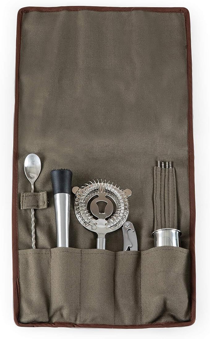 LEGACY - a Picnic Time Brand 10-Piece roll Bar tool set, one size, Grey/Brown | Amazon (US)