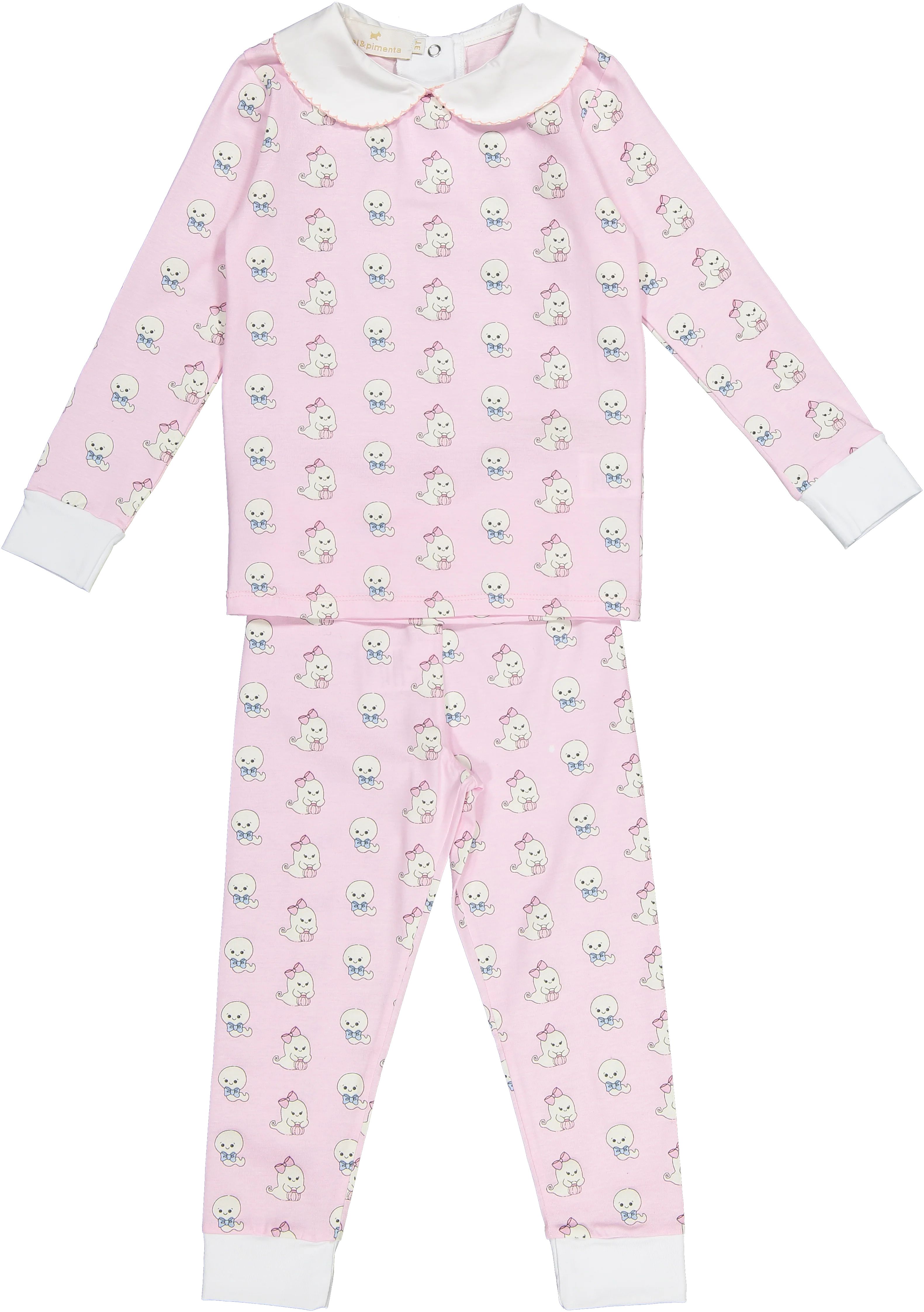 Sal & Pimenta Glowing Ghost Pink Pajamas | JoJo Mommy