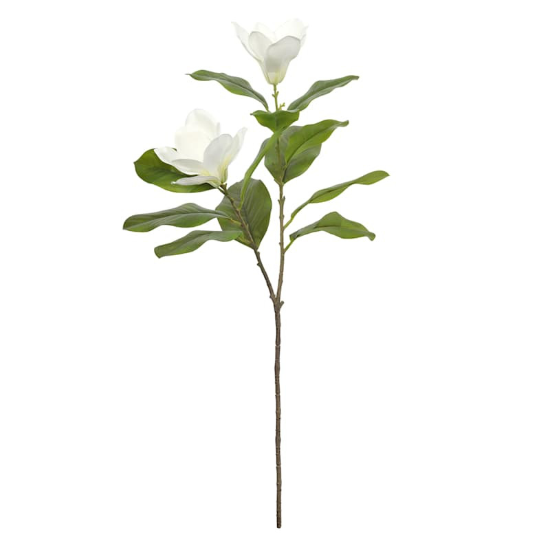 White Magnolia Spray, 28" | At Home