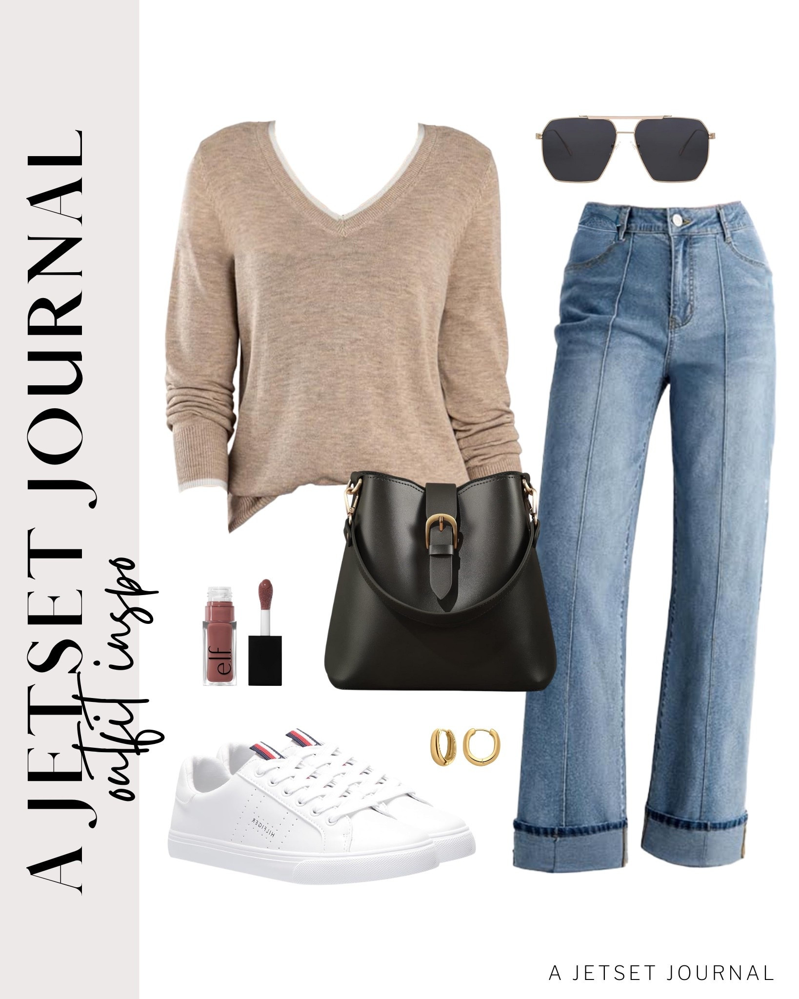 Feeling cozy and chic with these picks that are great for everyday!
v neck long sleeve, high waisted cuffed jeans, leather handbags, white sneakers, elf lip oil, casual outfit idea, running errands, winter outfit, comfy shoes, trendy look, capsule wardrobe, amazon finds, affordable style, winter outfit idea

#LTKU #LTKBeauty #LTKSeasonal