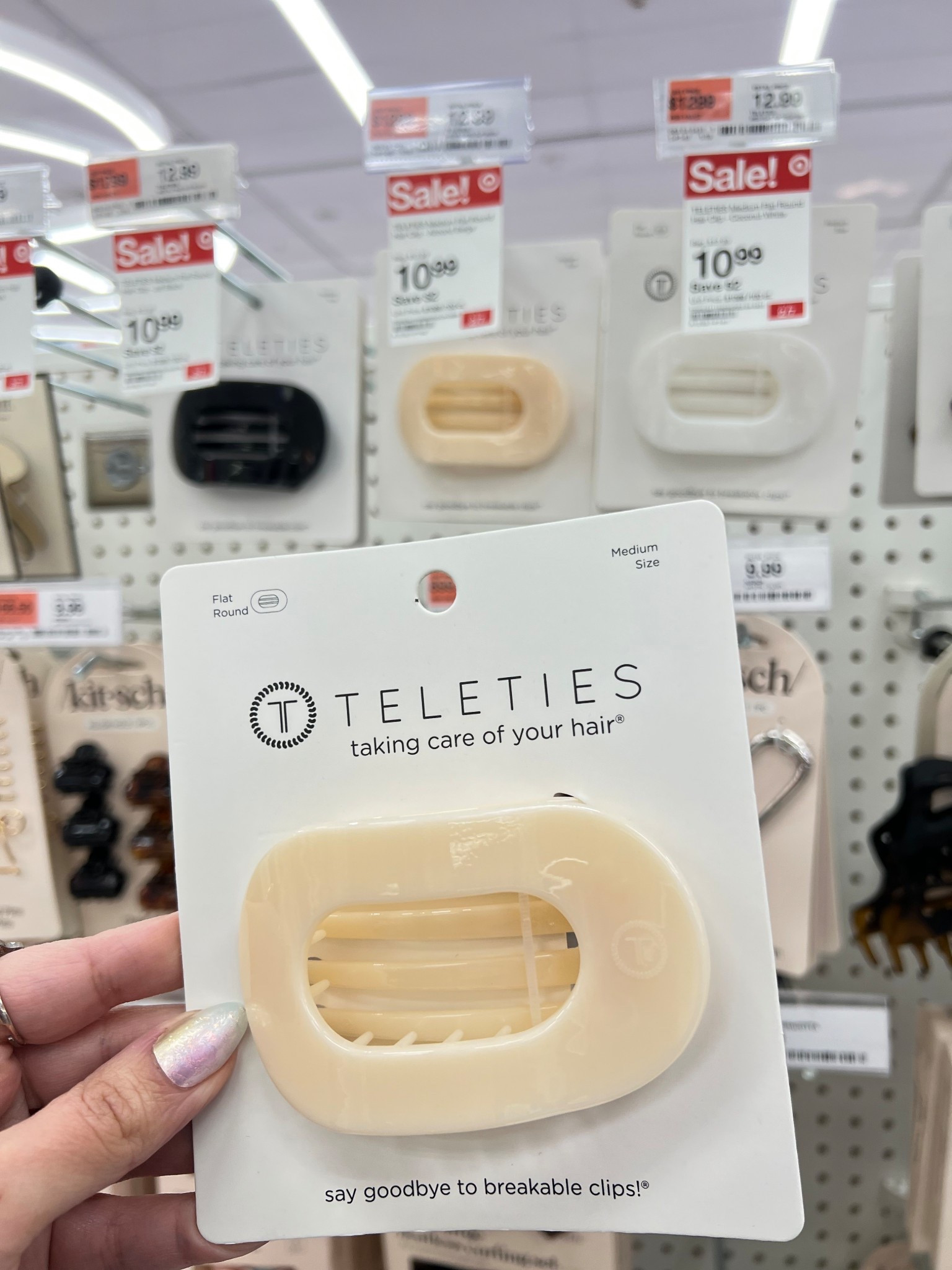 Teleties hair clips, hair ties, claw clips and hair brush is now on sale at Target 

The flat clips are my favorite! I use them all the time 

#LTKselfcare #LTKSaleAlert #LTKBeauty