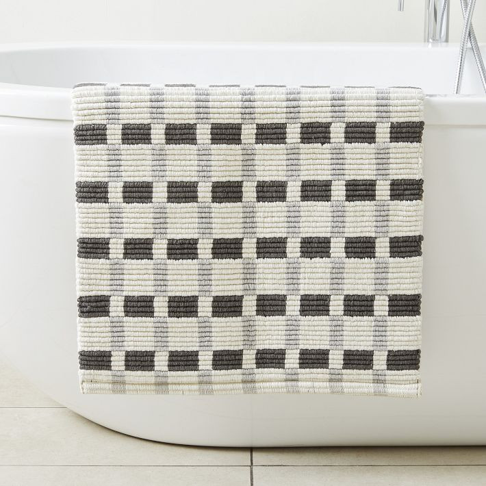 Square Ribbed Bath Mat | West Elm (US)