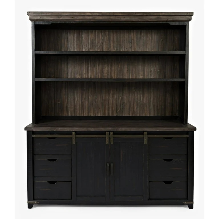 Jofran Madison County Rustic Reclaimed Pine Farmhouse Hutch Server | Walmart (US)