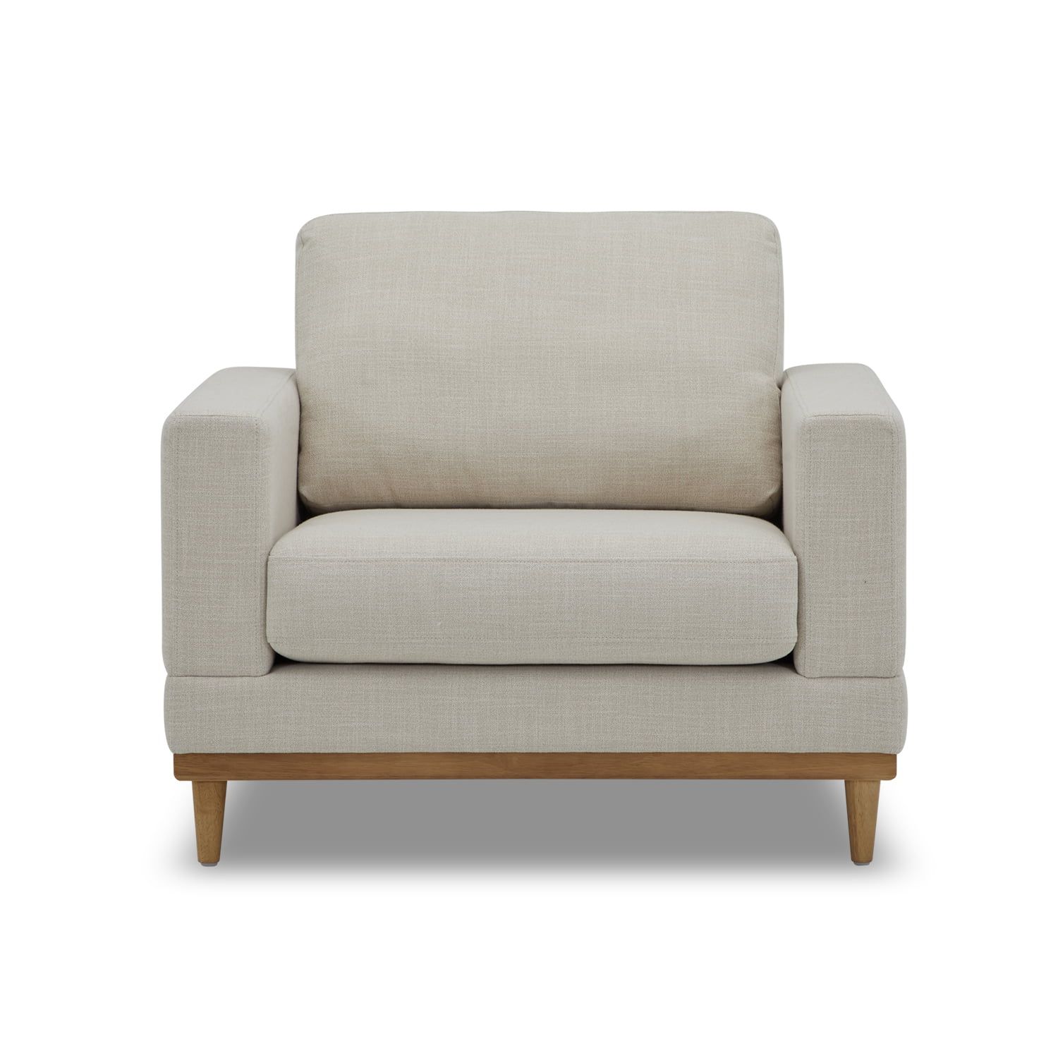 Better Homes & Gardens Springwood Wood Frame Accent Chair, Light Honey Finish | Walmart (US)