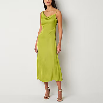 new!Worthington Sleeveless Midi Slip Dress | JCPenney