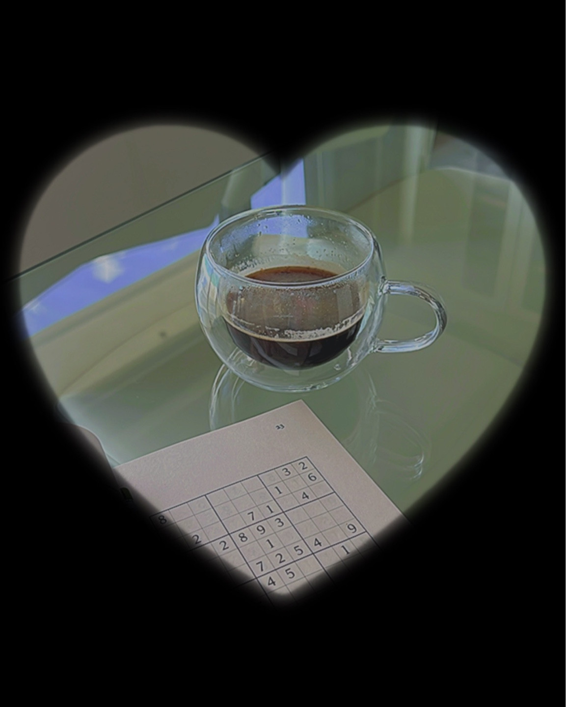 Me recent morning obsession…espresso + sudoku… #grandmalife 