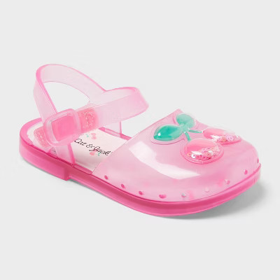 Toddler Lainey Jelly Sandals - Cat & Jack™ Pink 12T | Target
