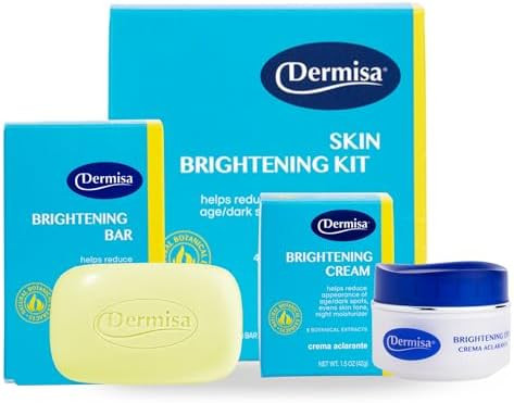 Dermisa Brightening Kit - Includes Brightening Cream 1.5oz & Brightening Bar 3.0oz | Skincare Duo... | Amazon (US)