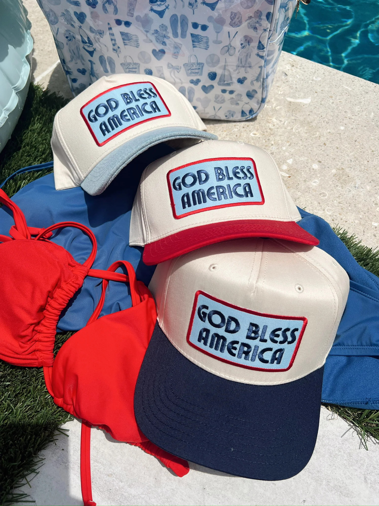 God Bless America - Vintage Trucker Hat | KenzKustomz