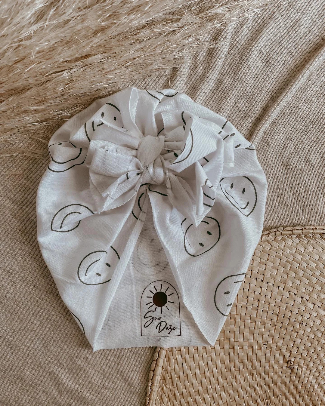 SMILEY Baby Turban  Messy Bow Turban Baby Head Wrap Knot - Etsy | Etsy (US)