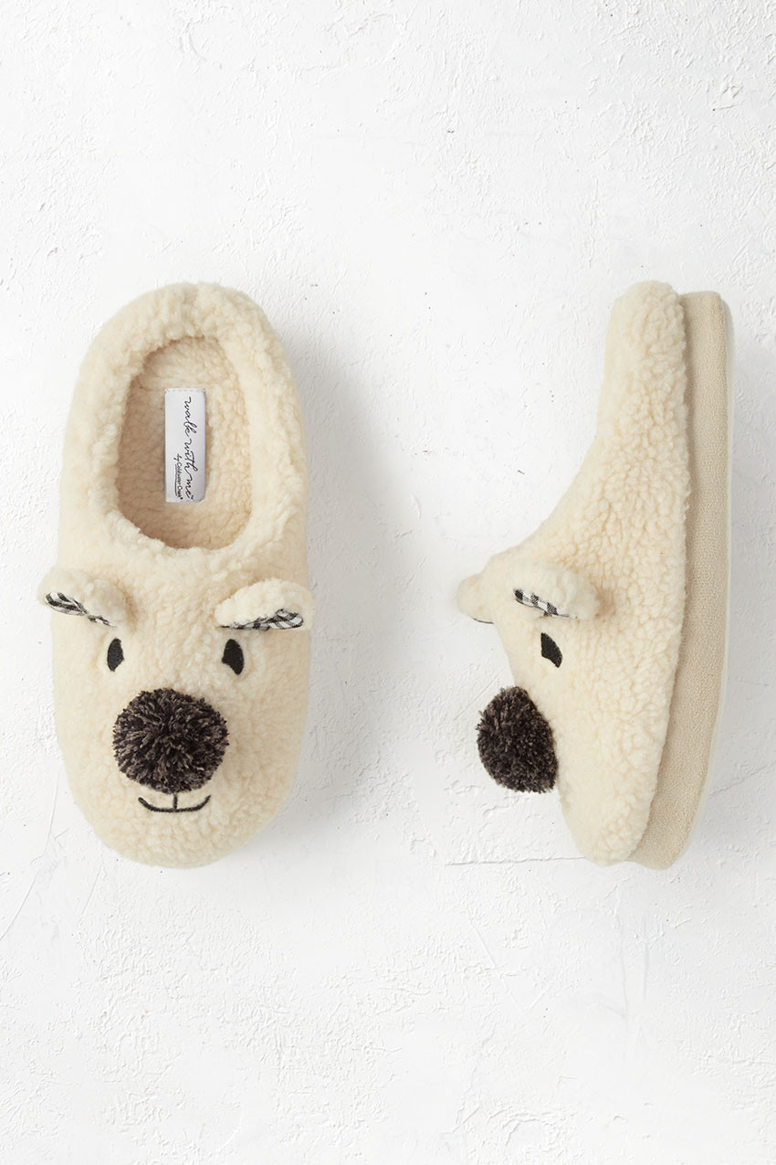 Polar Bear Slippers by Walk With Me™ | Coldwater Creek