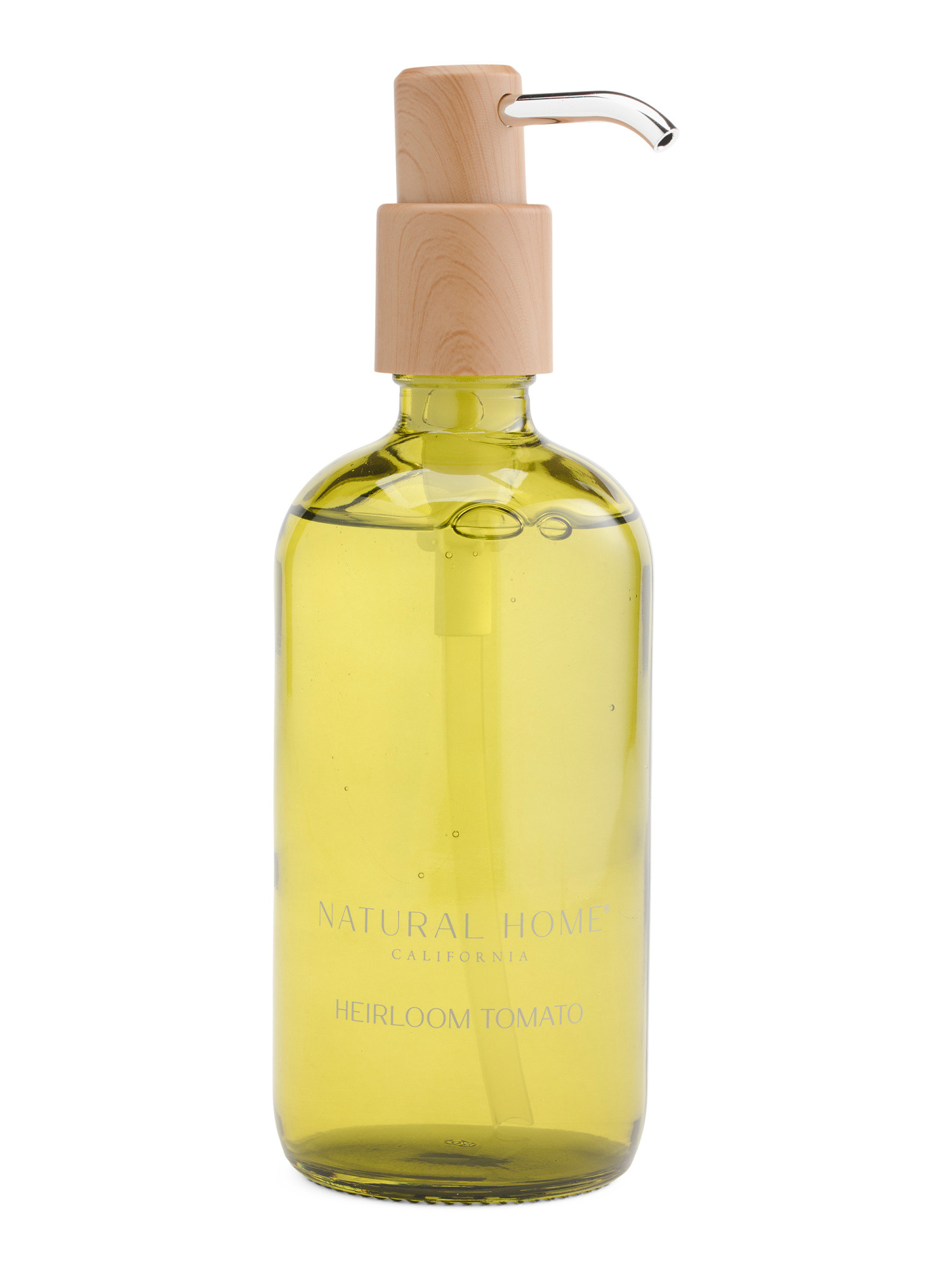 15.7oz Heirloom Tomato Glass With Wood Pump Hand Soap | TJ Maxx