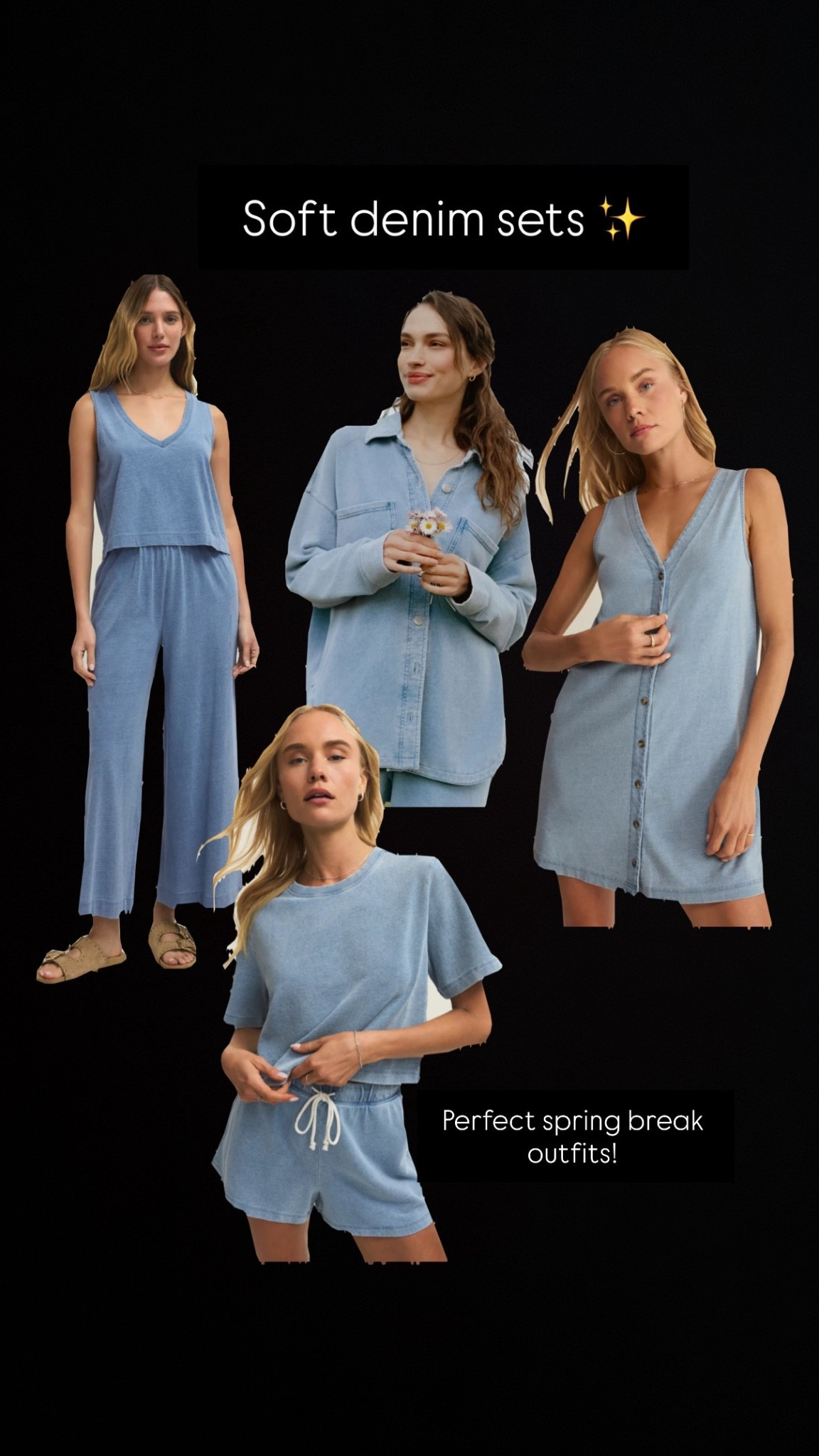 The perfect spring break outfits! Z supply soft denim outfits! Definitely ordering a set! 

Spring break
Resort wear 

#LTKTravel #LTKootd #LTKmomlife