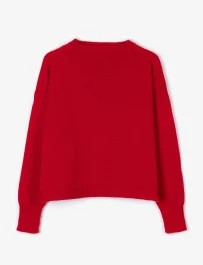 Guernsey Jumper - Red | Penelope Chilvers