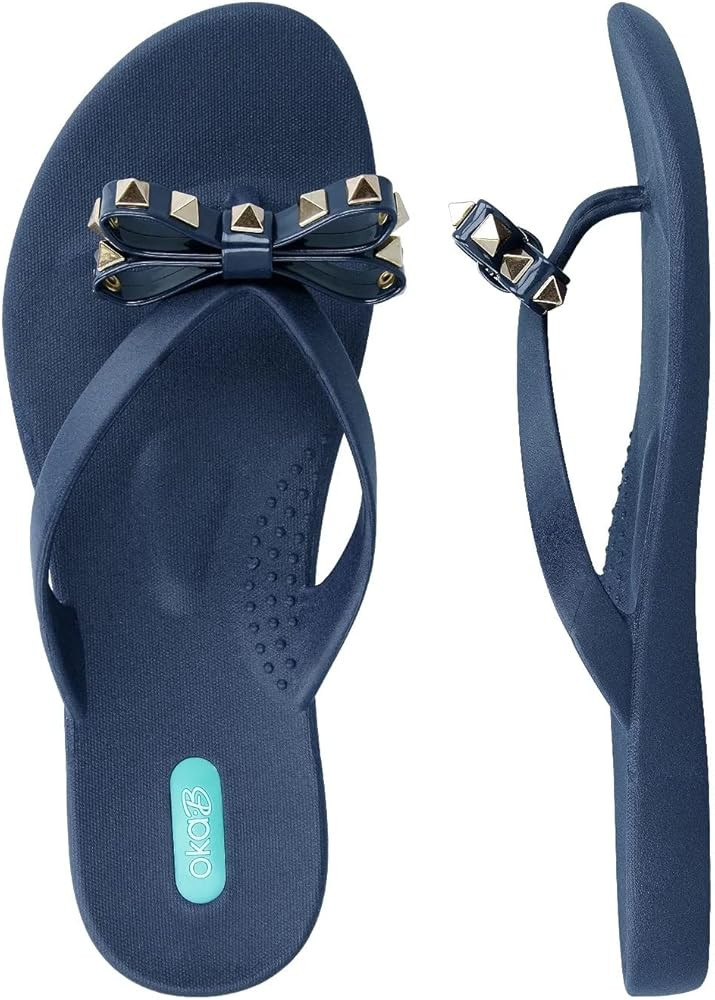 Oka-B Women's Chase Bow Flip Flop Sandal | Amazon (US)