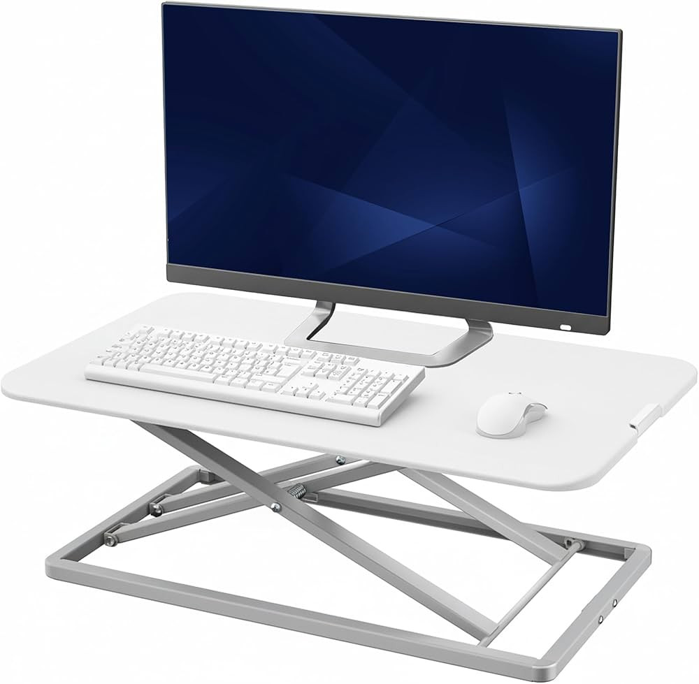 VIVO White Economy Height Adjustable 29" Standing Desk Desktop Monitor Riser | Amazon (CA)