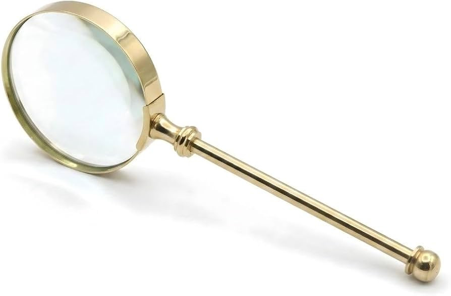 Magnifying Glass with Solid Brass Handle, Handheld Magnifying Glass Lens, Antique Magnifier, Read... | Amazon (CA)
