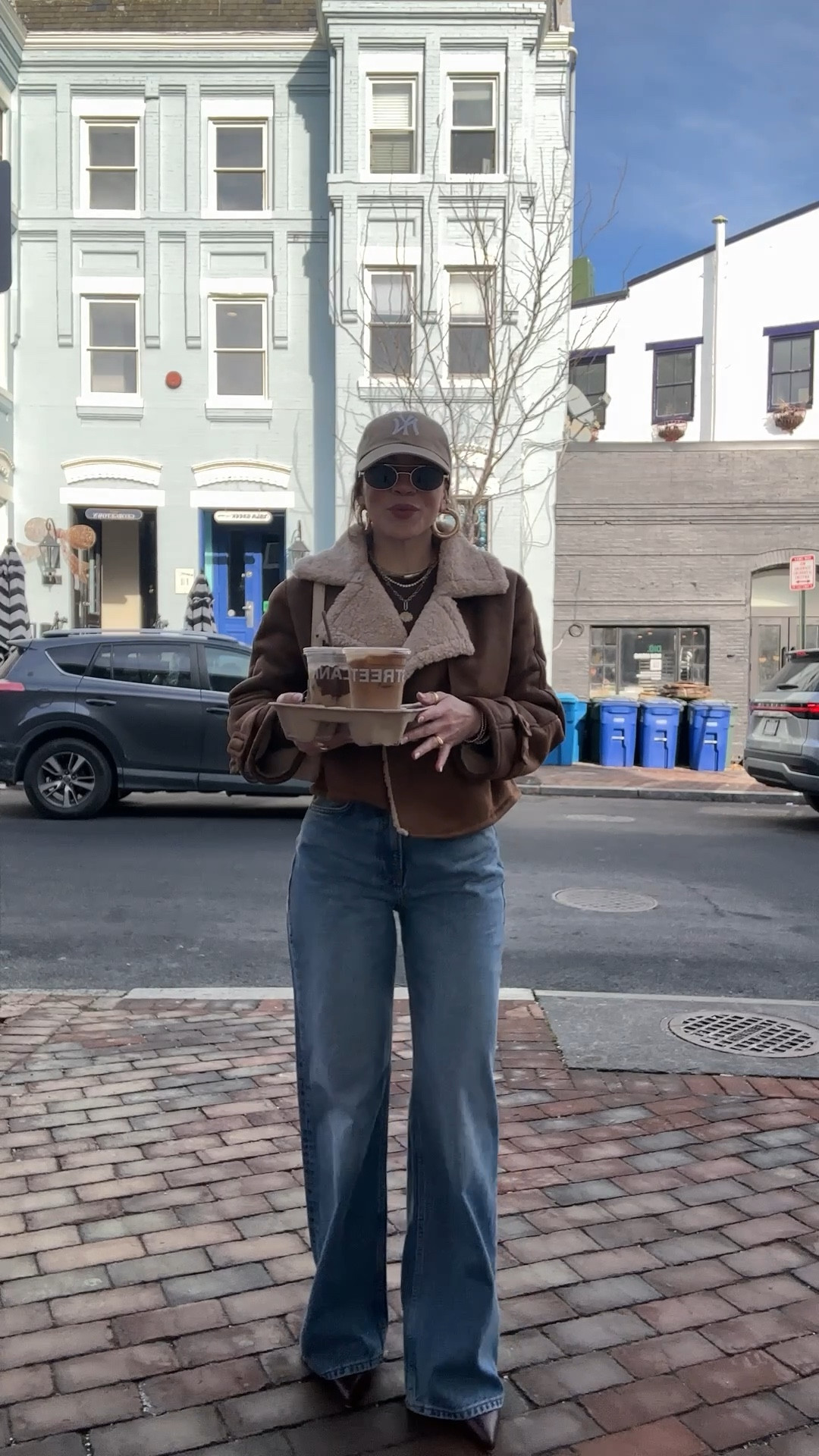 The warmest and cutest shearling coat from 12th Tribe. These jeans fit are so flattering, they’re from Reformation and wearing size 24. 

#LTKSaleAlert #LTKgrwm #LTKootd