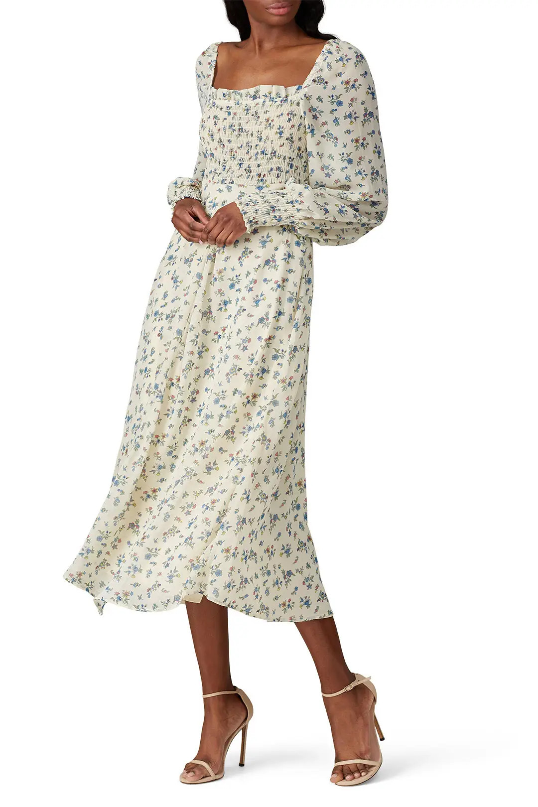 Floral Smocked Dress | Rent the Runway