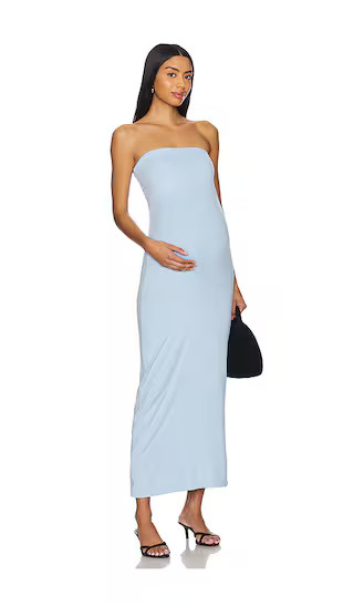 The Zoe Midi Dress in Powedered Blue | Revolve Clothing (Global)