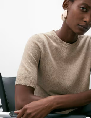 Merino Wool Rich Knitted Top with Cashmere | Marks & Spencer (UK)