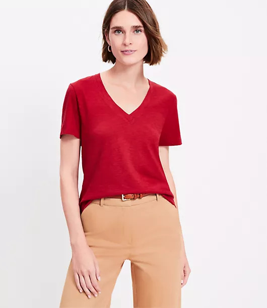 Loft Everyday V-Neck Tee | LOFT
