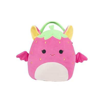 Squishmallows Gwendolyn the Neon Strawberry Bat Halloween Treat Pail | Target