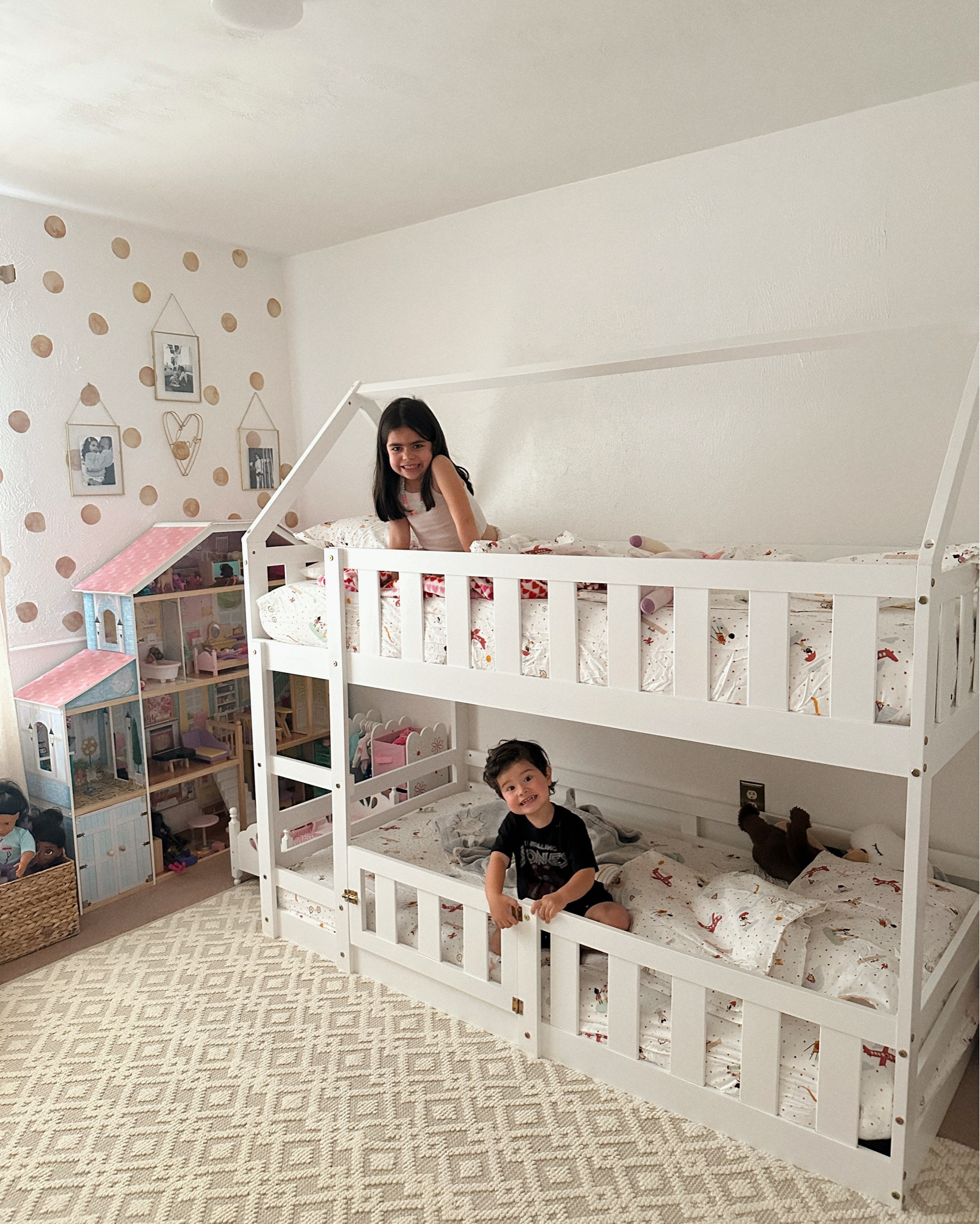 This bunk bed was exactly what we needed for the kids! It was easy to assemble and it’s very stable! 
Bed sheets are from Target! ♥️

#LTKHome #LTKmomlife #LTKKids