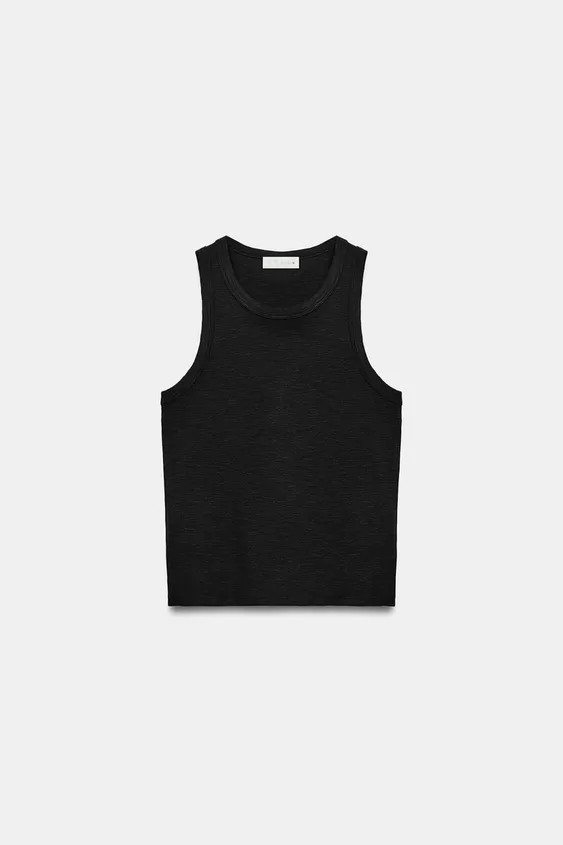 RIB SLEEVELESS TOP | Zara US