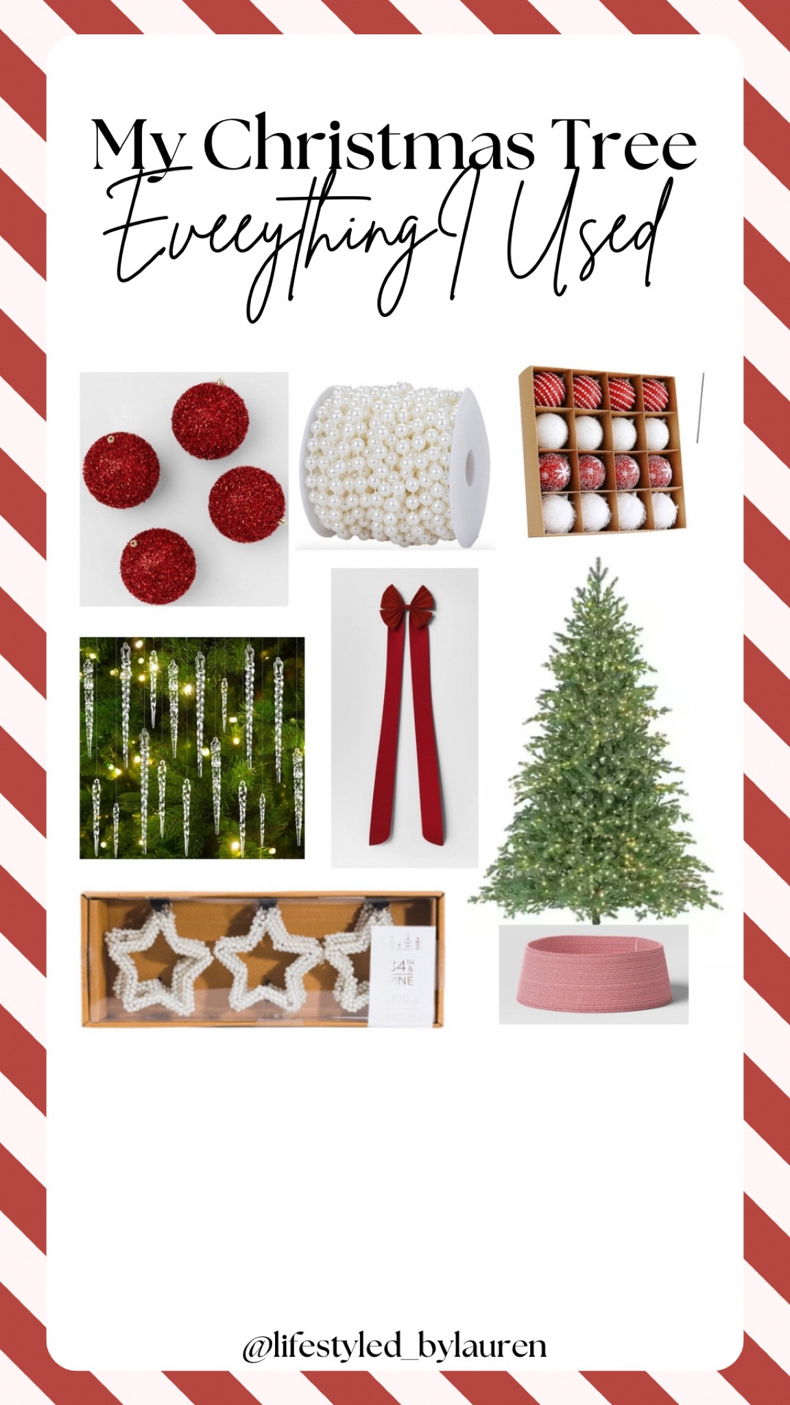 Linking everything I used on my tree this year! The red sparkly ornaments come in two other colors! 

#LTKHoliday #LTKHome #LTKSeasonal