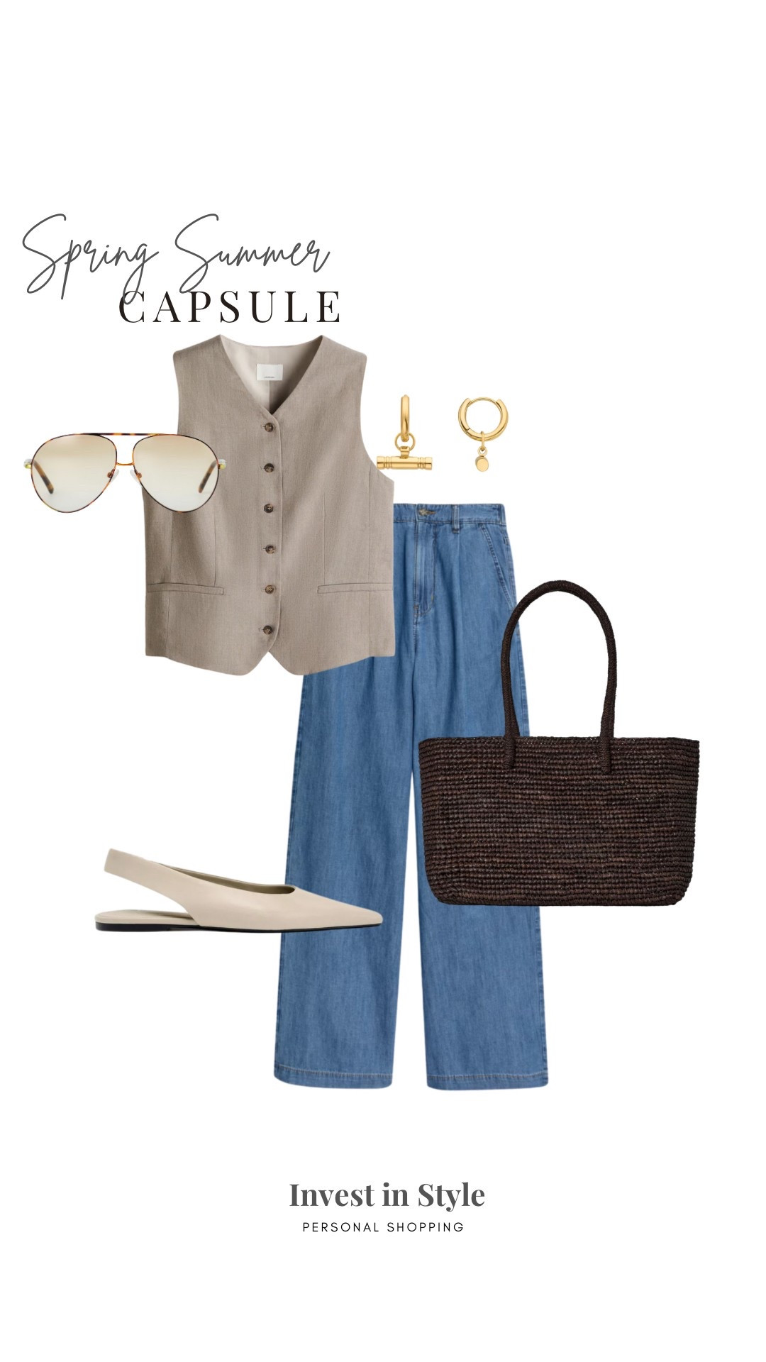 Waistcoat outfit for spring 

This look could do smart casual office , lunch , dinner etc 

H&M 
Marks & Spencer 
Zara 

#LTKworkwear #LTKspring #LTKuk