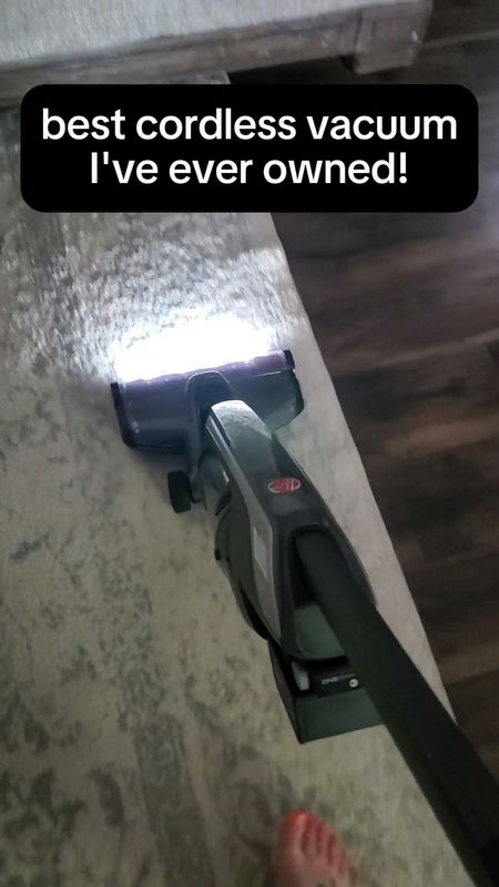 This is the BEST cordless vacuum I've ever owned. The battery is great, the suction is amazing - carpet, rugs and hard floors - 2 speeds, stands upright, and the front light shows you ALL the dust/fur/crumbs. Super satisfying!

#LTKVideo #LTKhome #LTKfamily