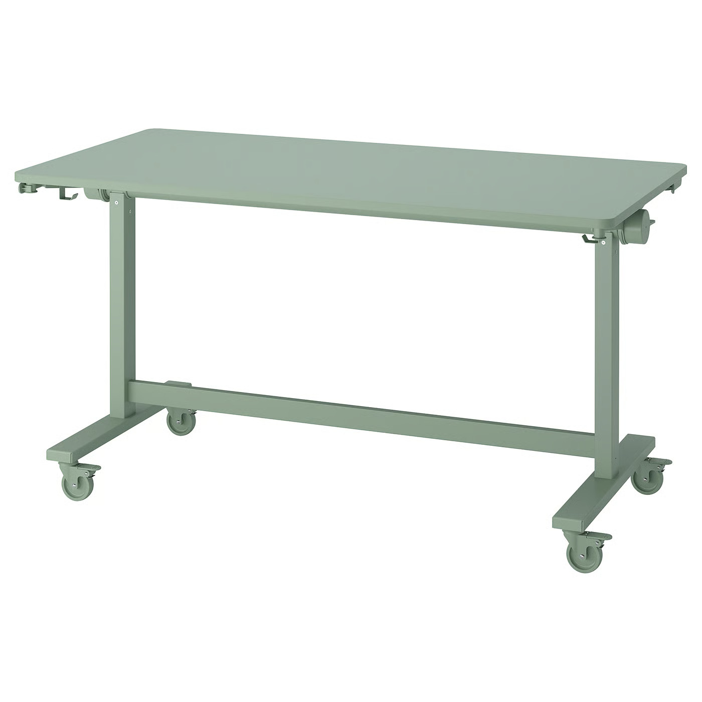 MITTZON foldable table with castors, green, 551/8x271/2"  - IKEA | IKEA US