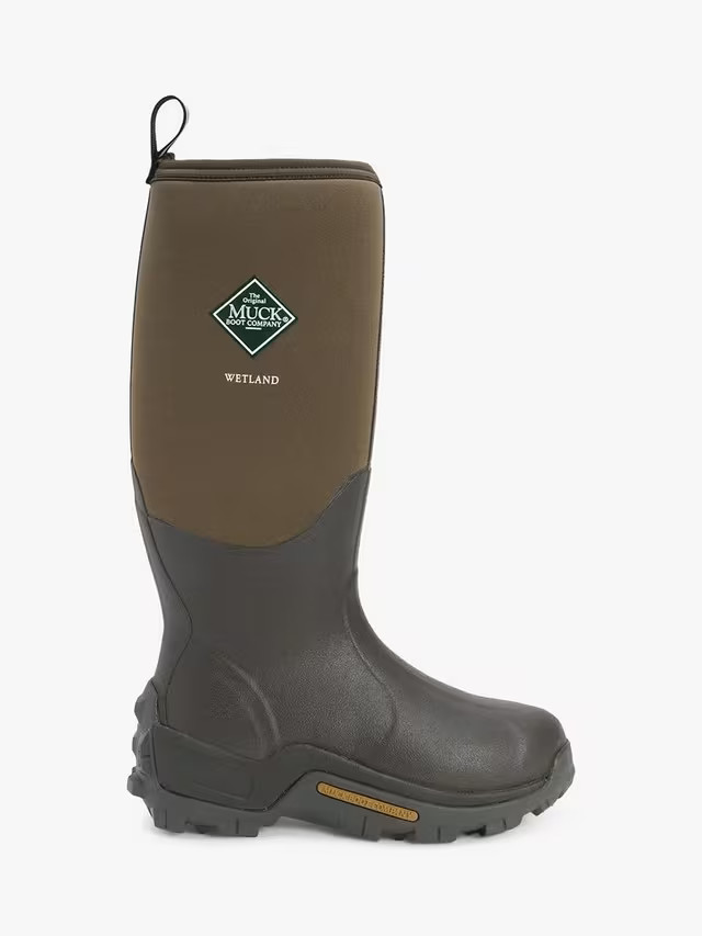 MuckWetland Tall Wellington Boots, Brown | John Lewis (UK)