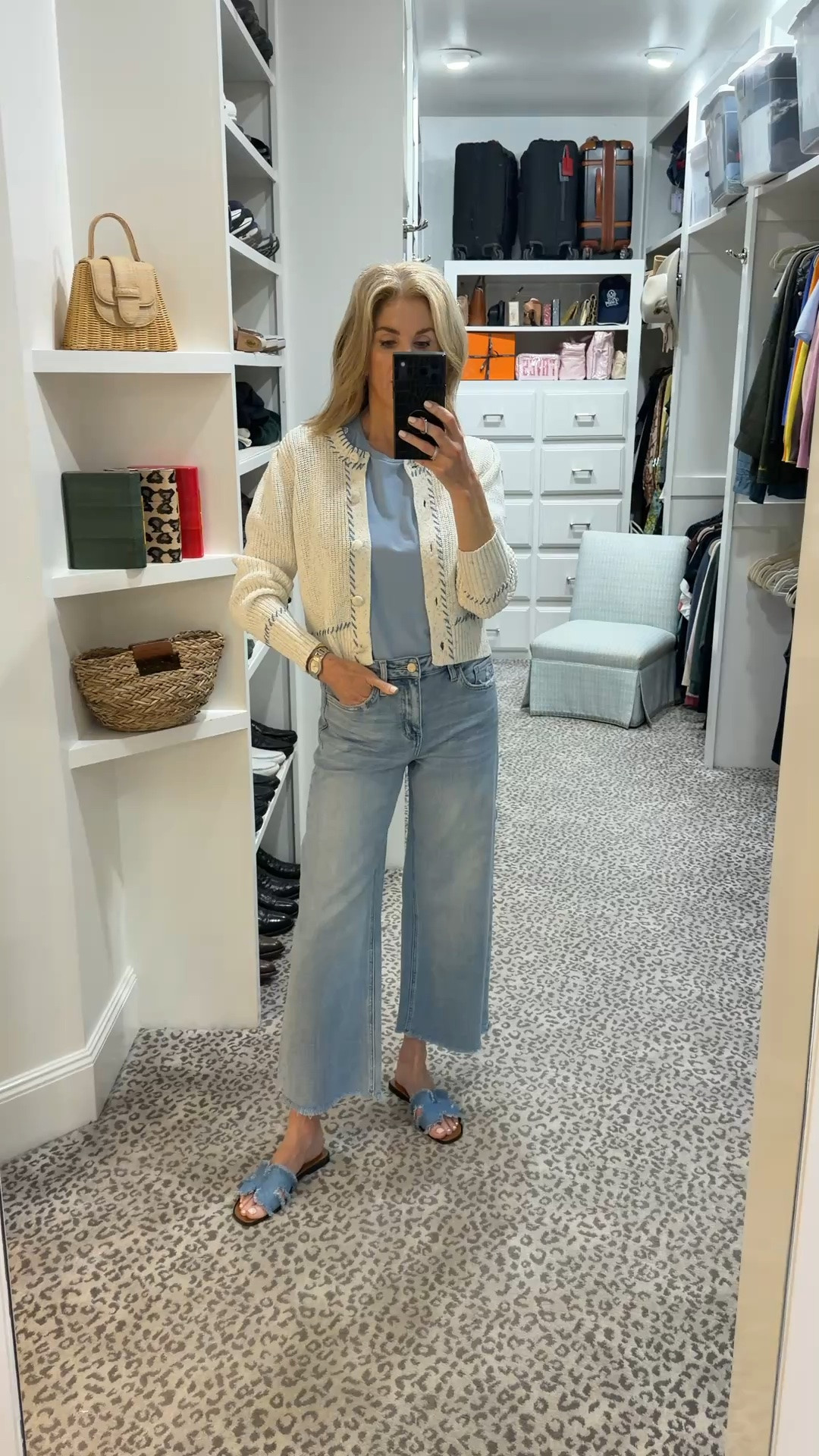 Today’s look. Size S top and sweater. Jeans fit TTS

#LTKootd #LTKOver40 #LTKSeasonal