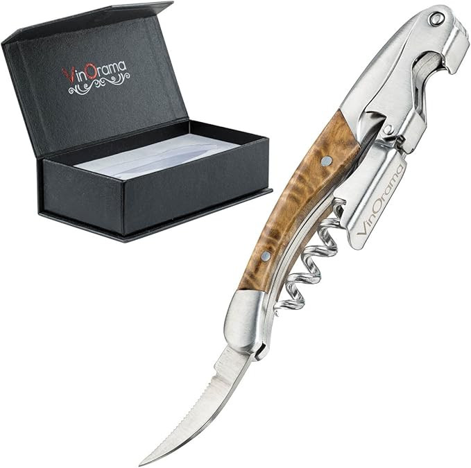 Waiters Corkscrew Wine Opener Rosewood Handle 3-in-1 Beer Bottle Opener and Foil Cutter, The Best... | Amazon (US)