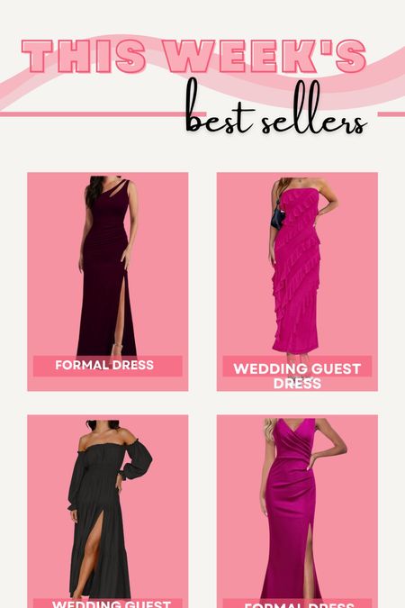 This week’s best sellers filled with formal wedding guest dresses, gala dresses, black tie wedding guest dresses

#LTKwedding #LTKfindsunder100 #LTKGala