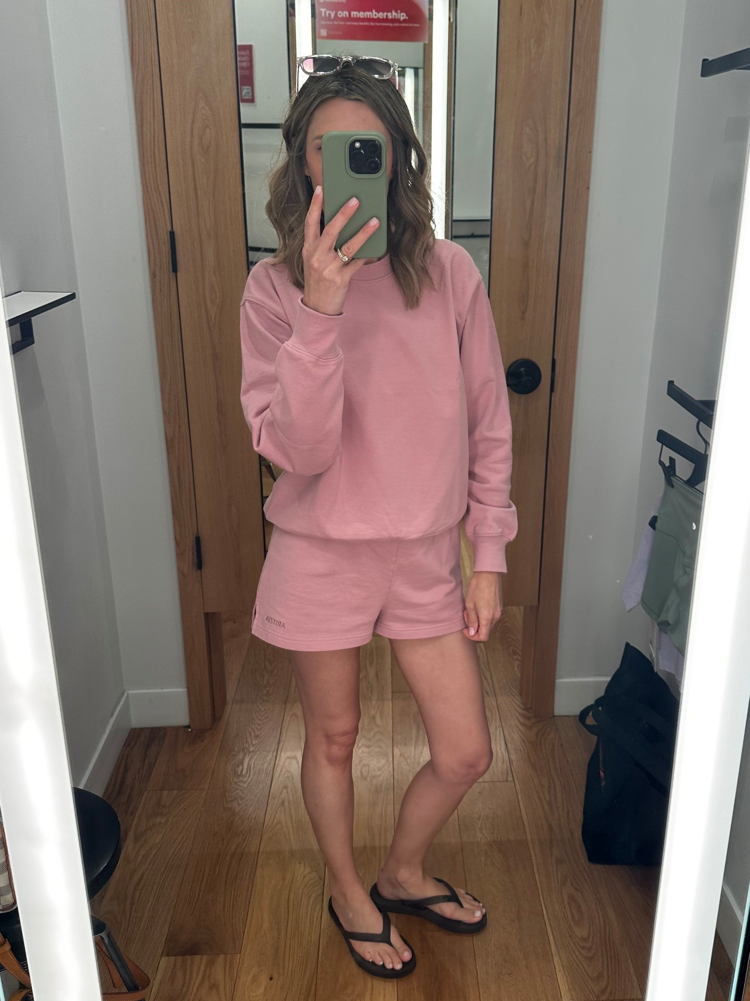 Ok this matching set is going to be a summer staple!

Sized down in the top - wearing an xxs. Sized up to a small in the shorts (could probably have done xs) 

#LTKsummer #LTKstyletip #LTKsale