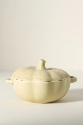 Speckled Stoneware Pumpkin Cocotte | Anthropologie (US)