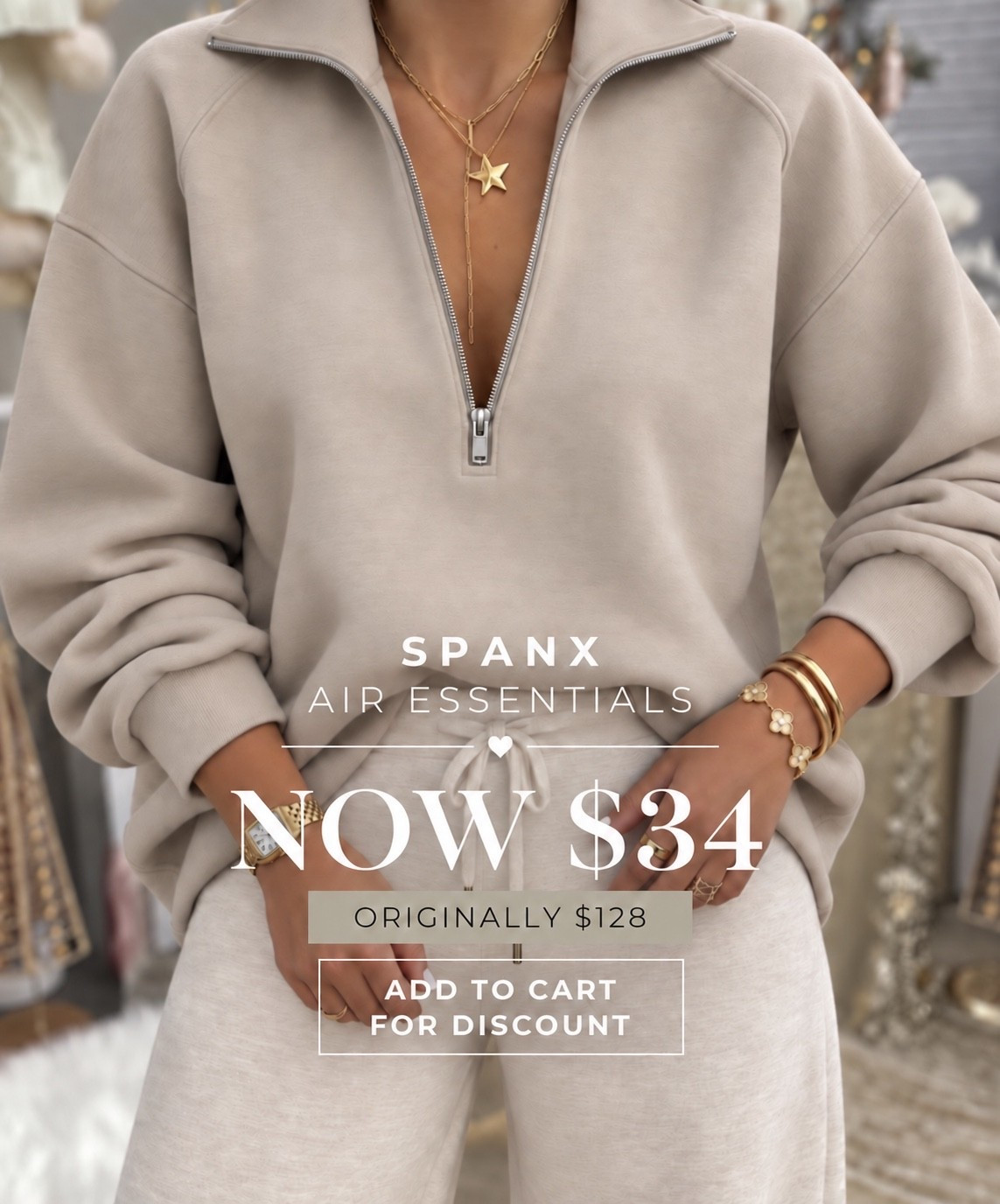 Spanx air essentials pants now $34 when you add to cart