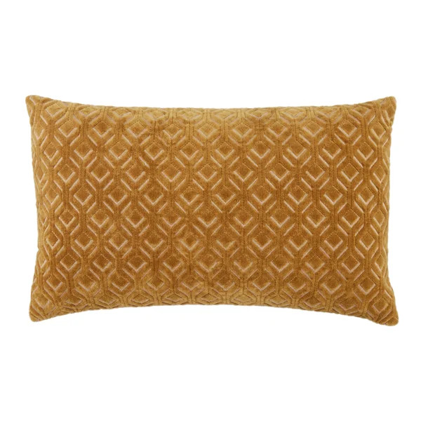 Ryans Embroidered Cotton Lumbar Throw Pillow | AllModern