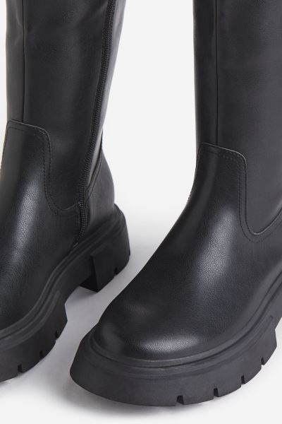 Chunky knee-high boots | H&M (UK, MY, IN, SG, PH, TW, HK)