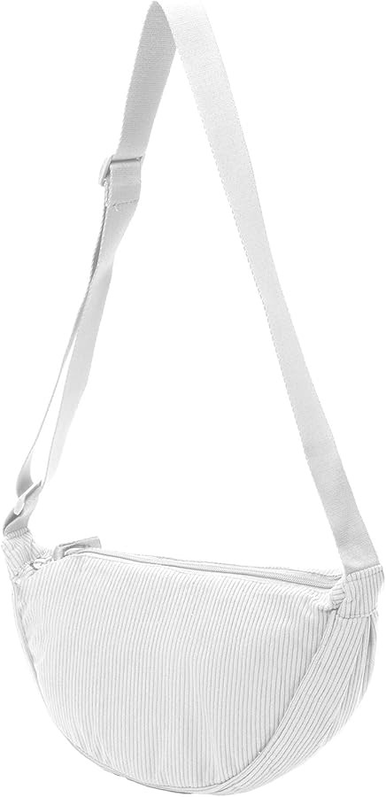 Corduroy Crescent Crossbody Bag for Women Men Fanny Pack Crossbody Bag Dumpling Lightweight Trave... | Amazon (UK)