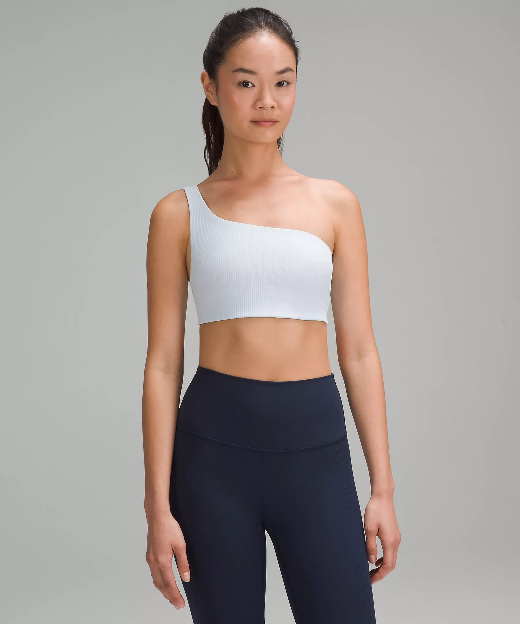 Ribbed Nulu Asymmetrical Yoga Bra | Lululemon (US)