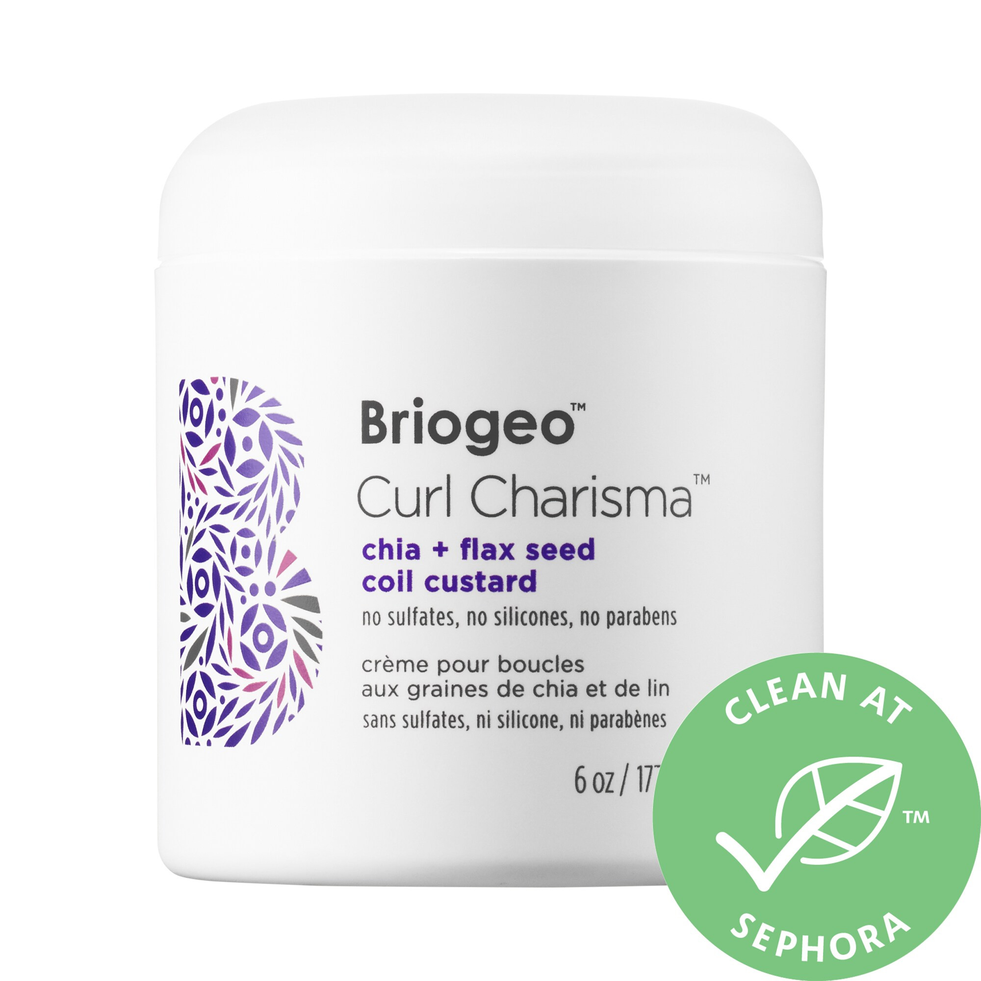 Briogeo Curl Charisma™ Chia + Flax Seed Coil Custard 6 oz/ 177 mL | Sephora (US)