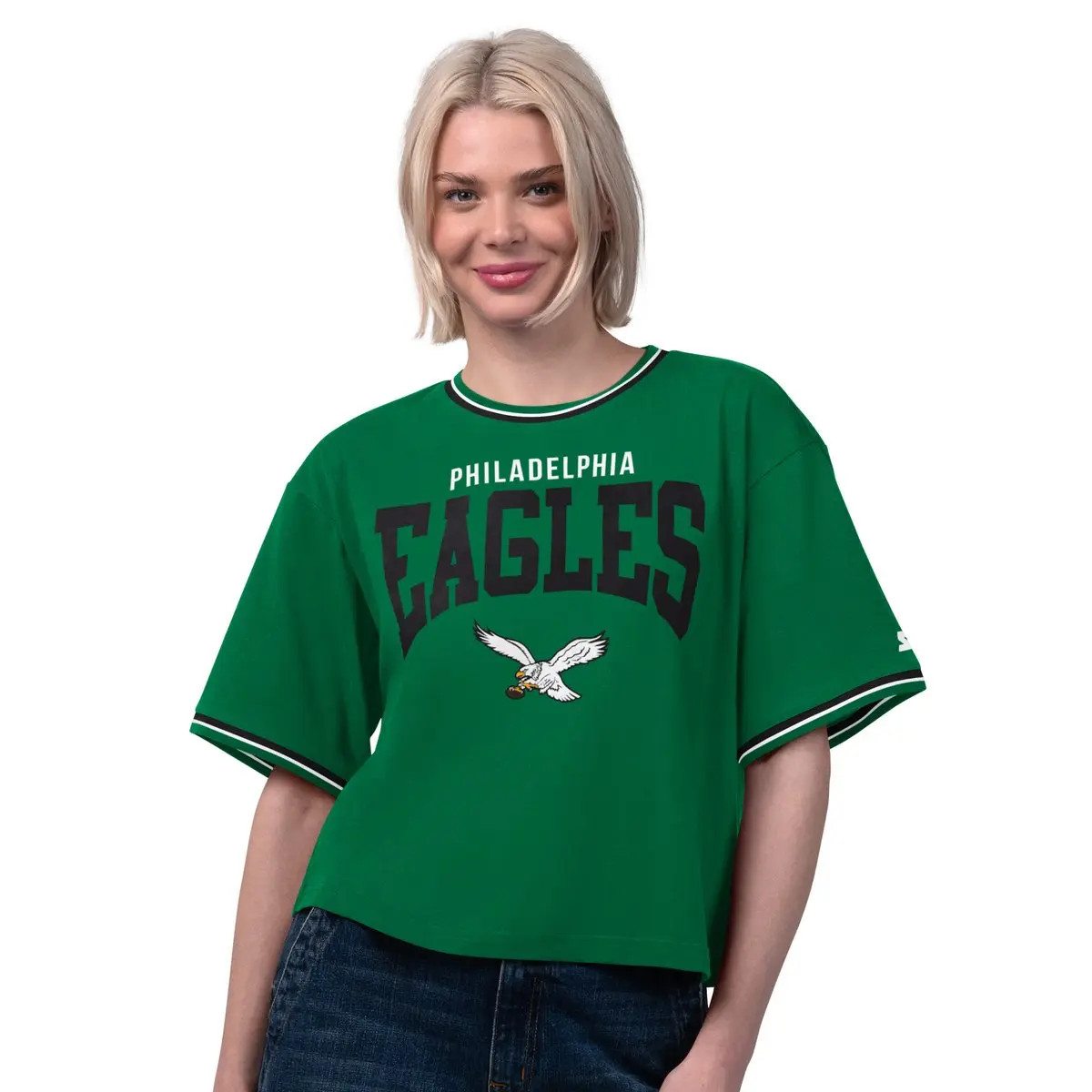 STARTER Women's Starter  Kelly Green Philadelphia Eagles Vintage Ace Cropped T-Shirt (Women) | No... | Nordstrom