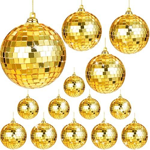 25 Pcs Disco Ball Ornaments Mini Reflective Disco Ball Disco Party Hanging Decorations with Lanyard  | Amazon (US)