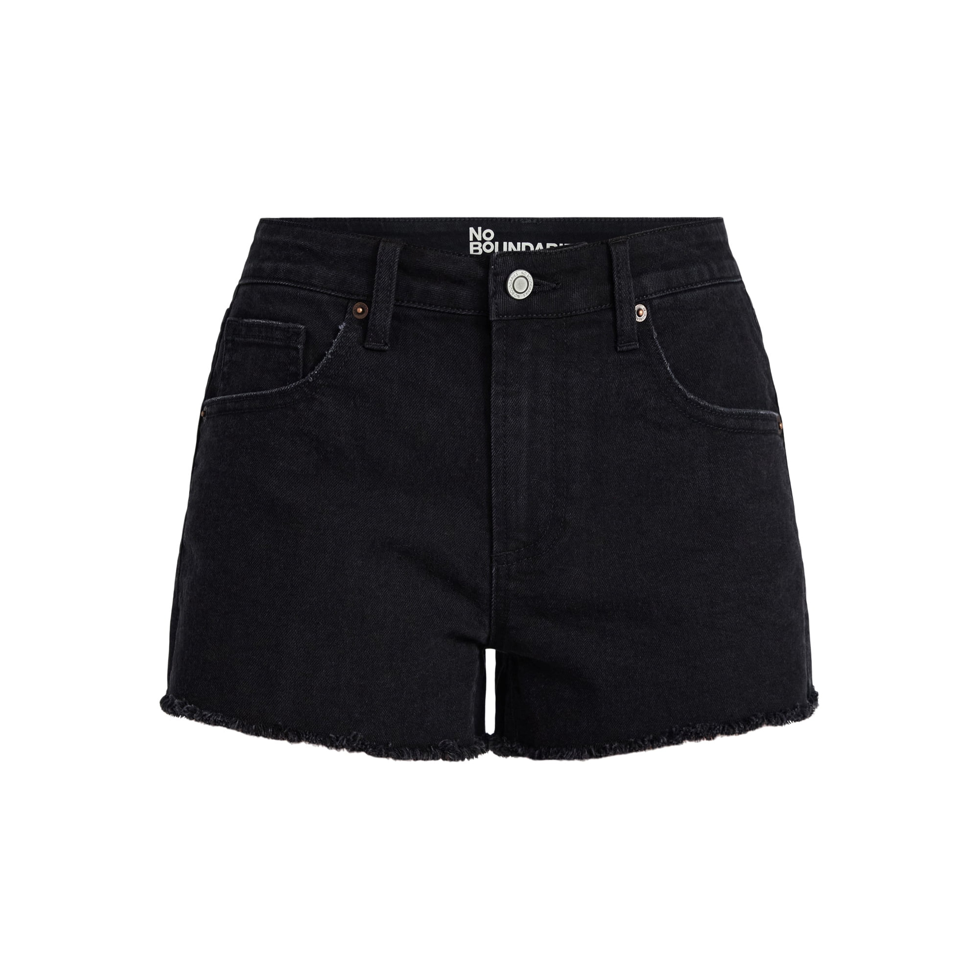 No Boundaries Mid-Rise Denim Shorts, 3" Inseam, Women's 00-20 | Walmart (US)